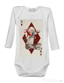 Baby body Harley Card Alb