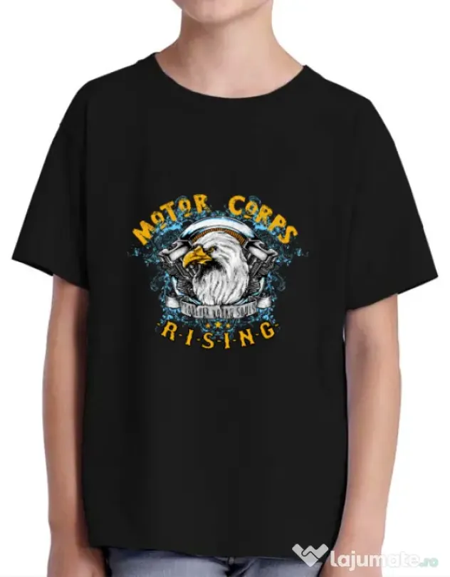 Tricou ADLER copil Eagle Negru
