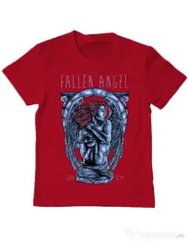 Tricou ADLER copil Fallen angel Rosu
