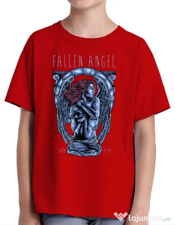 Tricou ADLER copil Fallen angel Rosu