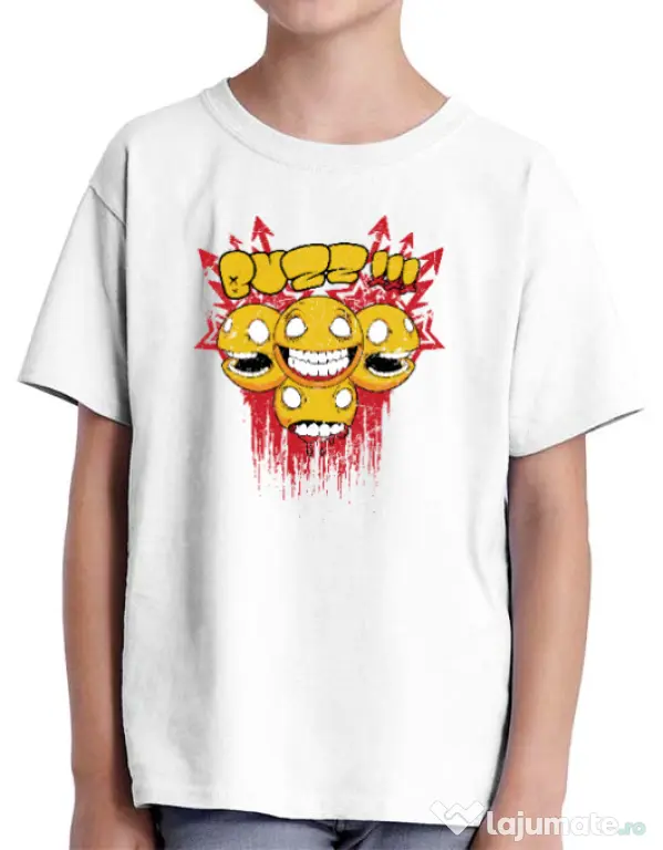 Tricou ADLER copil Buzz Alb