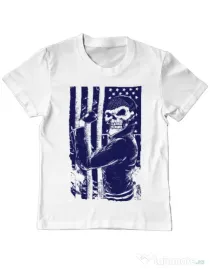 Tricou ADLER copil Motorist Alb
