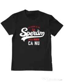 Tricou ADLER copil Sa speram ca nu Negru