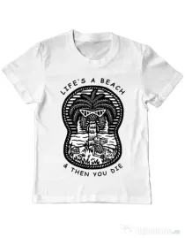 Tricou ADLER copil Sunset chill Alb