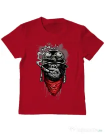 Tricou ADLER copil Ape of duty Rosu