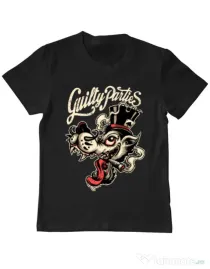 Tricou ADLER copil Guilty parties Negru