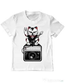 Tricou ADLER copil Lets rock Alb