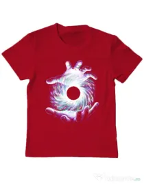 Tricou ADLER copil A hole in my hand Rosu