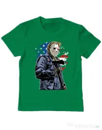 Tricou ADLER copil American killer Verde mediu