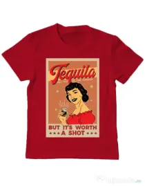 Tricou ADLER copil Worth a shot Rosu