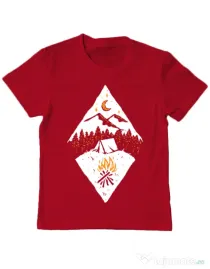 Tricou ADLER copil Beauty night Rosu