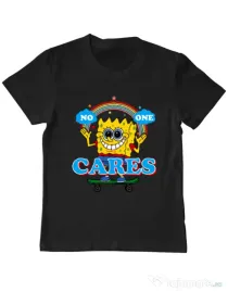 Tricou ADLER copil No one cares Negru