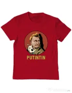 Tricou ADLER copil Putin Tin Rosu