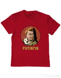 Tricou ADLER copil Putin Tin Rosu