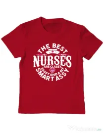 Tricou ADLER copil Best nurses Rosu