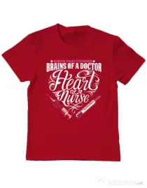 Tricou ADLER copil Nurse practicioner Rosu
