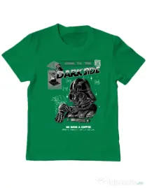 Tricou ADLER copil Dark Side Coffee Verde mediu