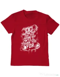 Tricou ADLER copil Do something today Rosu