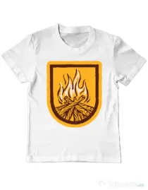 Tricou ADLER copil Bonfire Alb
