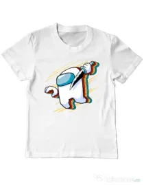Tricou ADLER copil Slow mo Alb