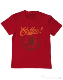 Tricou ADLER copil Coffee keeps me from killing you Rosu