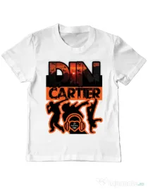 Tricou personalizat copil dincartier Alb