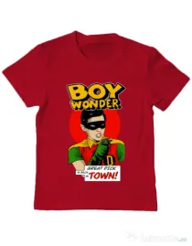 Tricou personalizat copil Boy Wonder Rosu