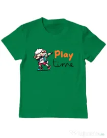 Tricou personalizat copil Play Time Verde mediu