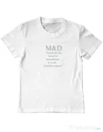 Tricou personalizat copil M&D 19 Alb
