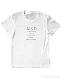 Tricou personalizat copil M&D 19 Alb