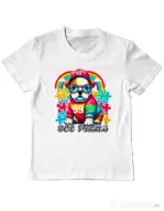 Tricou personalizat copil BULLDOG 101 Alb