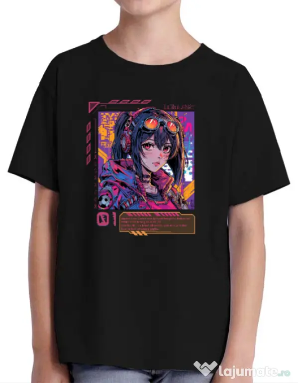 Tricou personalizat copil NEON DREAMS Negru