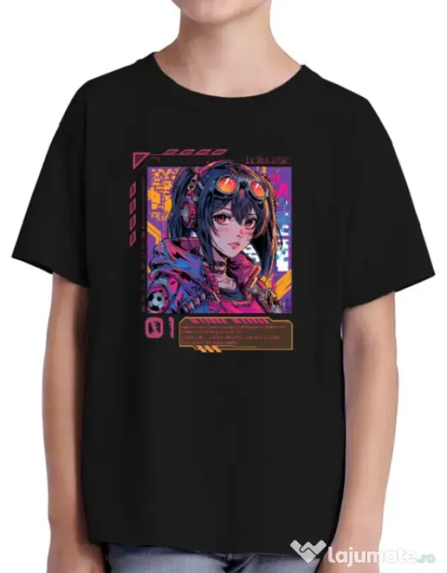 Tricou personalizat copil NEON DREAMS Negru