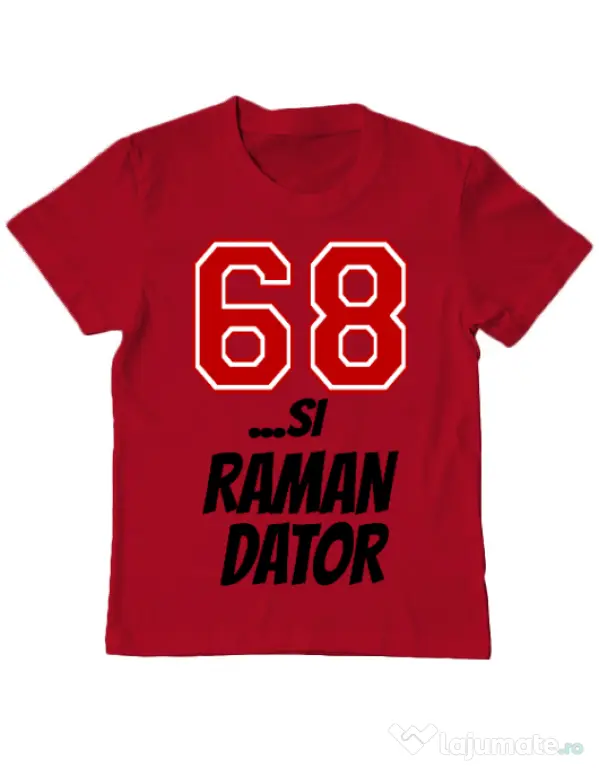 Tricou ADLER copil 68 si raman dator Rosu