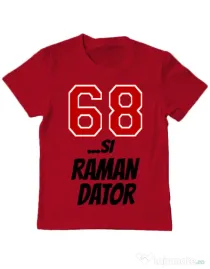 Tricou ADLER copil 68 si raman dator Rosu