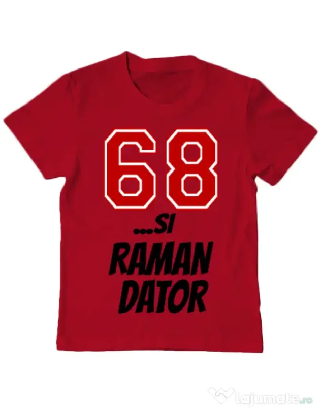 Tricou ADLER copil 68 si raman dator Rosu