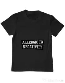 Tricou ADLER copil Allergic to negativity Negru