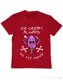 Tricou ADLER copil Always in my mind Rosu