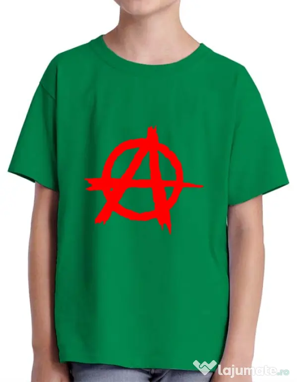 Tricou ADLER copil Anarchy Verde mediu