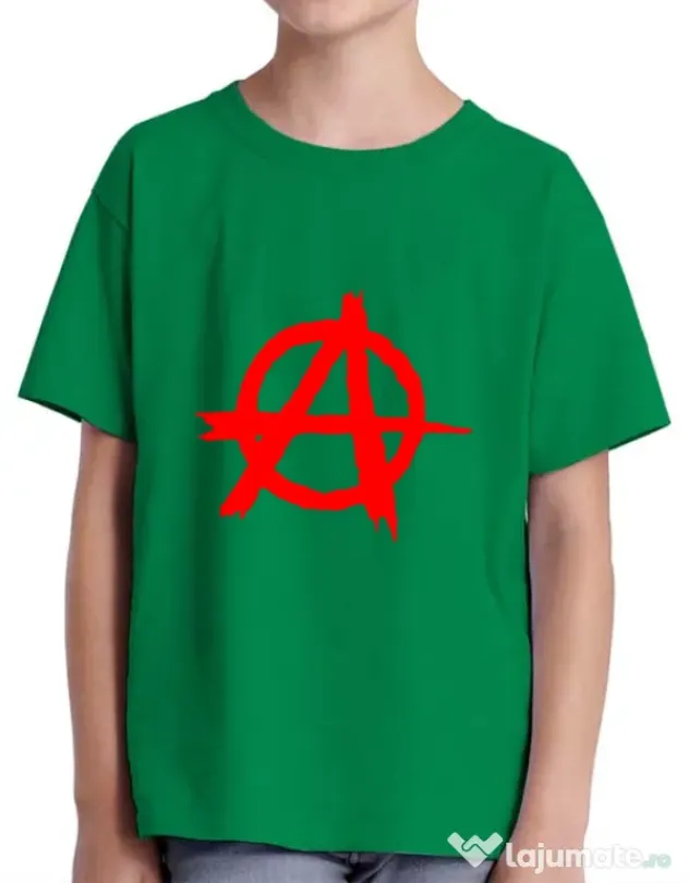 Tricou ADLER copil Anarchy Verde mediu