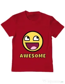 Tricou ADLER copil Awesome Rosu