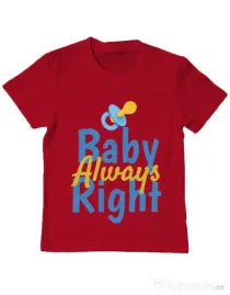 Tricou ADLER copil Baby always right Rosu