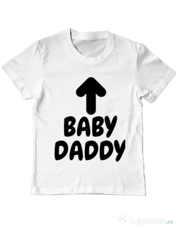 Tricou ADLER copil Baby daddy Alb