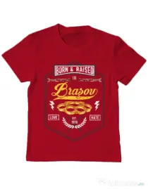 Tricou ADLER copil Brasov Rosu