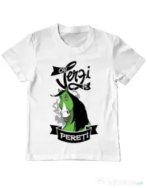 Tricou ADLER copil Cai verzi Alb