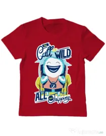 Tricou ADLER copil Call of the wild Rosu