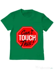 Tricou ADLER copil Can’t touch this Verde mediu