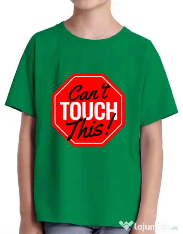Tricou ADLER copil Can’t touch this Verde mediu