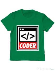 Tricou ADLER copil Coder Verde mediu