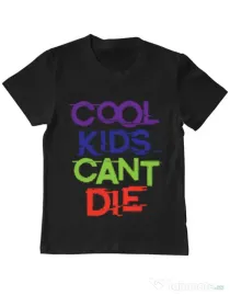Tricou ADLER copil Cool kids Negru